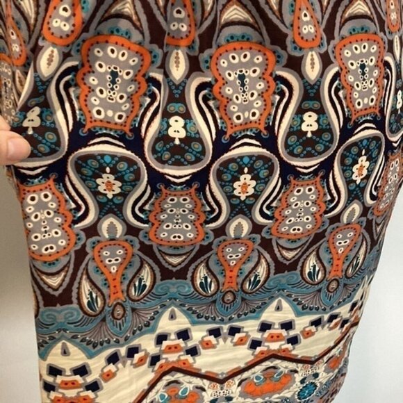 TRINITY Graphic Sleeveless Sheath Lightweight Dress Small Medium​​​​​​​​​ - Picture 8 of 9